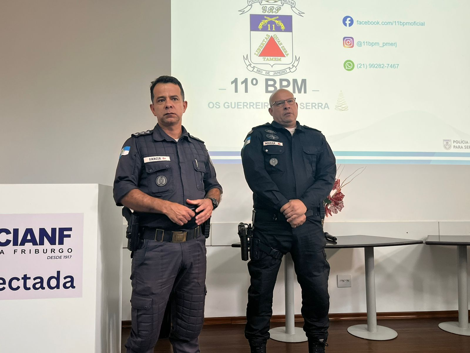 Reunião com 11º Batalhão da PM discute segurança no comércio para o período natalino