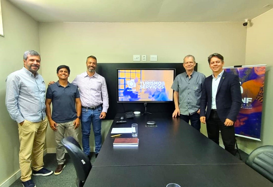 ACIANF recebe visita do presidente interino da Federação das Associações Comerciais e Empresariais do Estado do Rio de Janeiro (FACERJ)