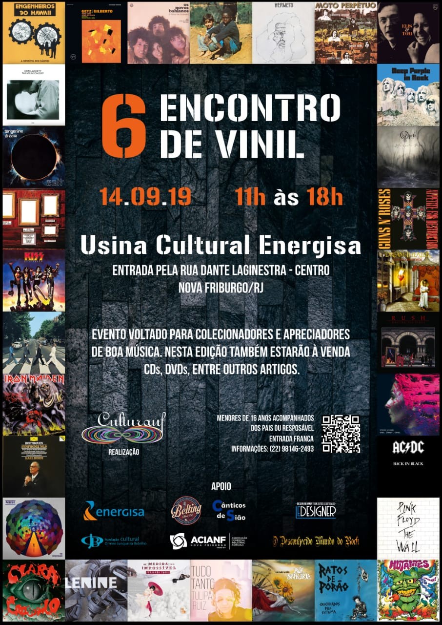6º Encontro de Vinil em Nova Friburgo será dia 14 de setembro