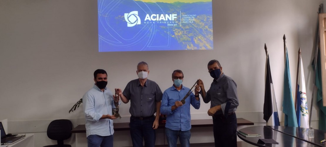 Diretoria da ACIANF recebe presidente da ACIAT e diretor do Mercoserra