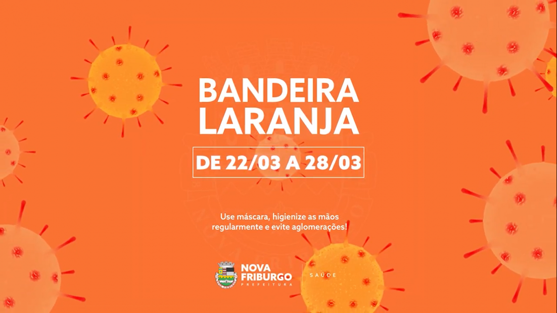 NOVA FRIBURGO ENTRA EM BANDEIRA LARANJA NA PRÓXIMA SEGUNDA-FEIRA 
