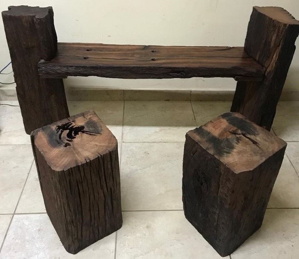 MOVEIS RUSTICOS DORMENTES E CRUZETAS