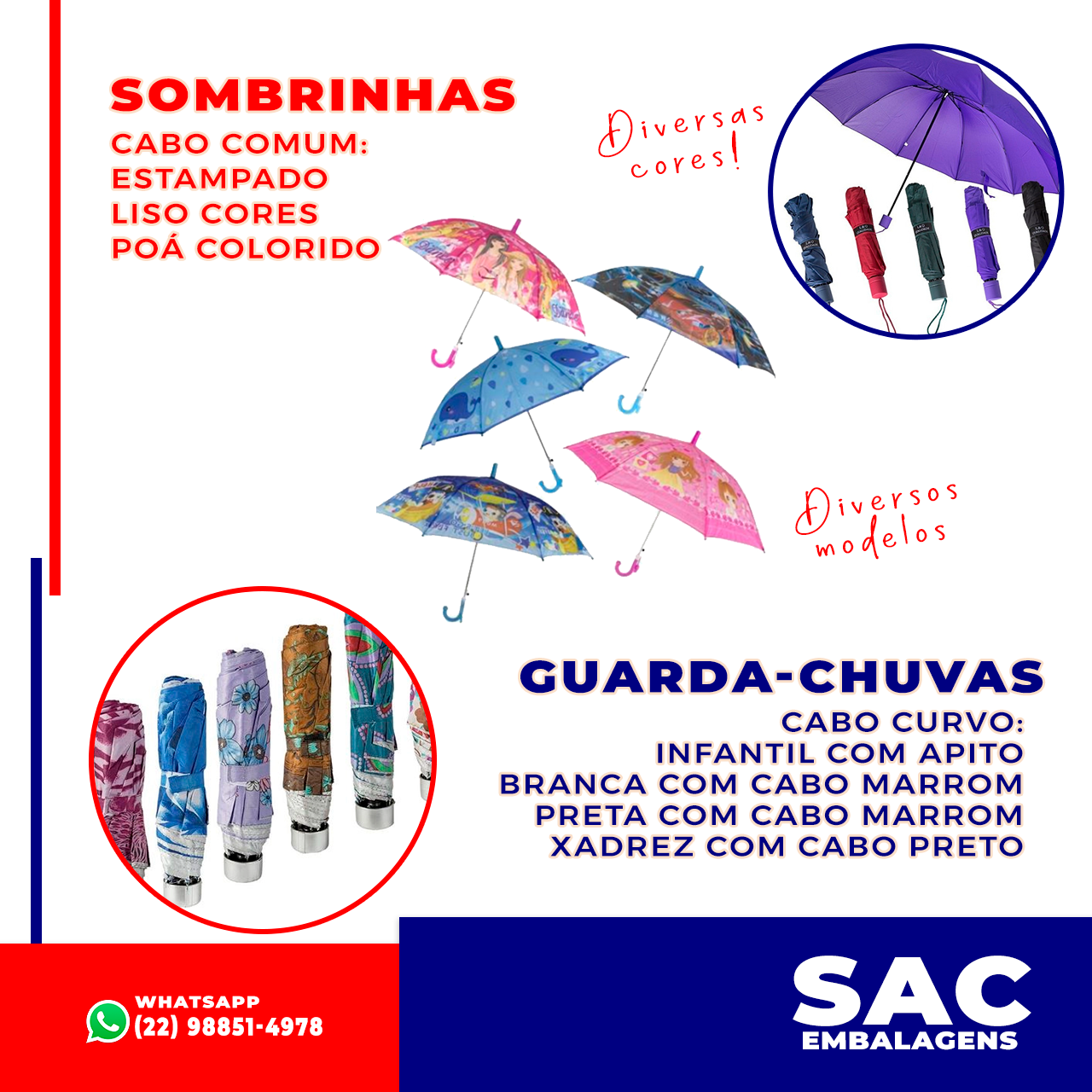 Guarda-chuva e Sombrinhas